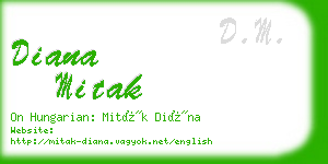 diana mitak business card